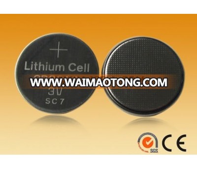 CR2032 210mah 3v Li-MnO2 button cell battery with SGS&CE