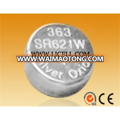 1.55V Micro Silver Oxide Battery for watch SR621SW