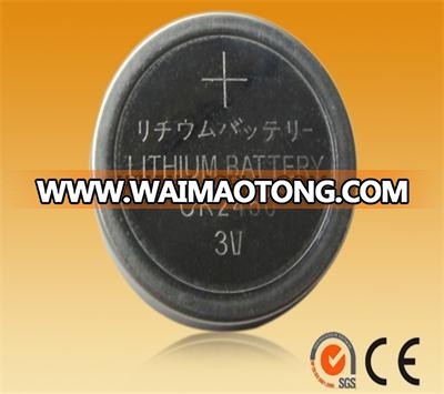 Shenzhen manufacturer 3v button battery CR2450 lithium battery