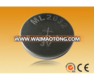 ML2032 lithium rechargeable battery